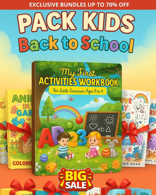 Back-to-School Pack – Activity Book (Ages 3–4) + 5 Free Coloring Books